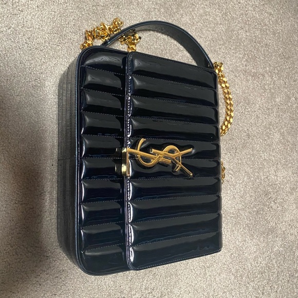 SAINT LAURENT BLACK LEATHER CROSSBODY BAG - Picture 2 of 7